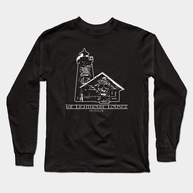 Lighthouse Lounge Long Sleeve T-Shirt by AngryMongoAff